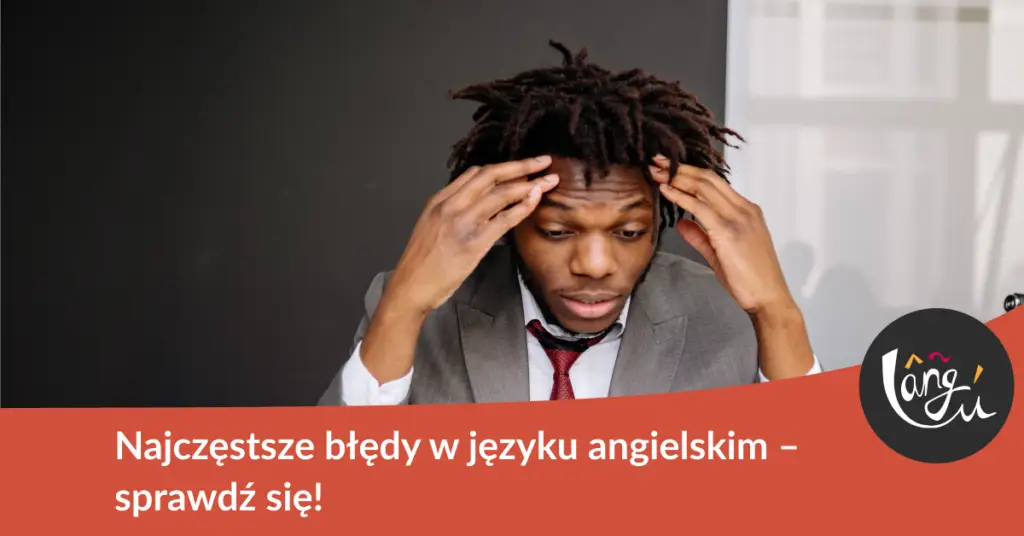 83 Afroamerykański biznesmen odczuwa stres podczas pracy na laptopie w pomieszczeniu zamkniętym. Najczęstsze błędy w języku angielskim